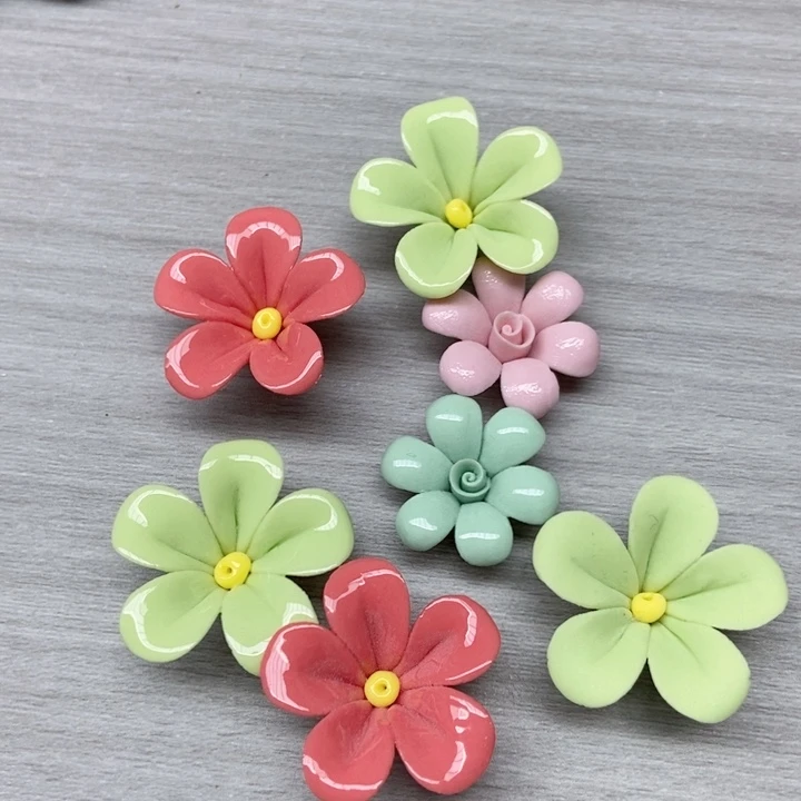 摆件手工制作陶瓷花冰箱贴