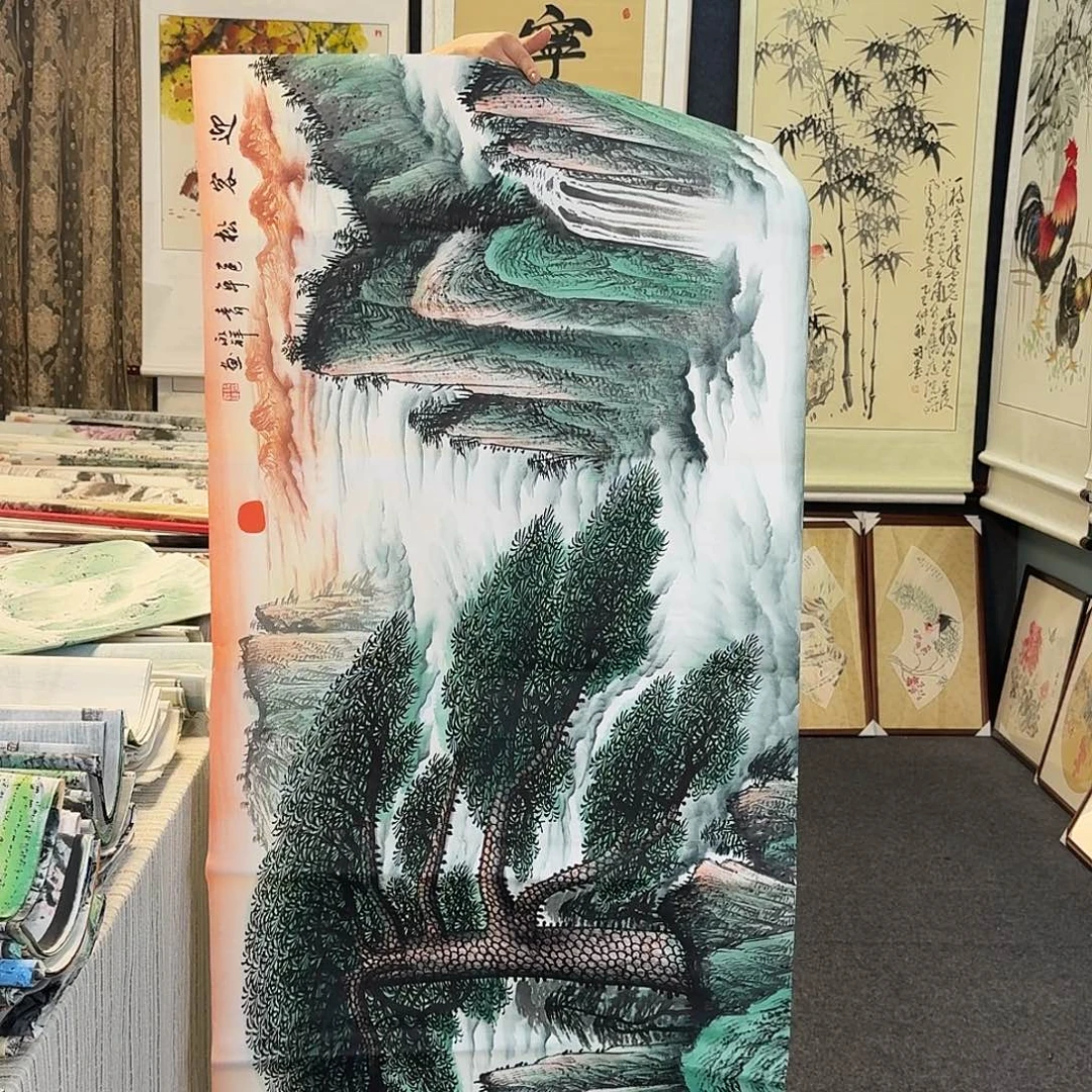 纯手绘国画作品好看四尺