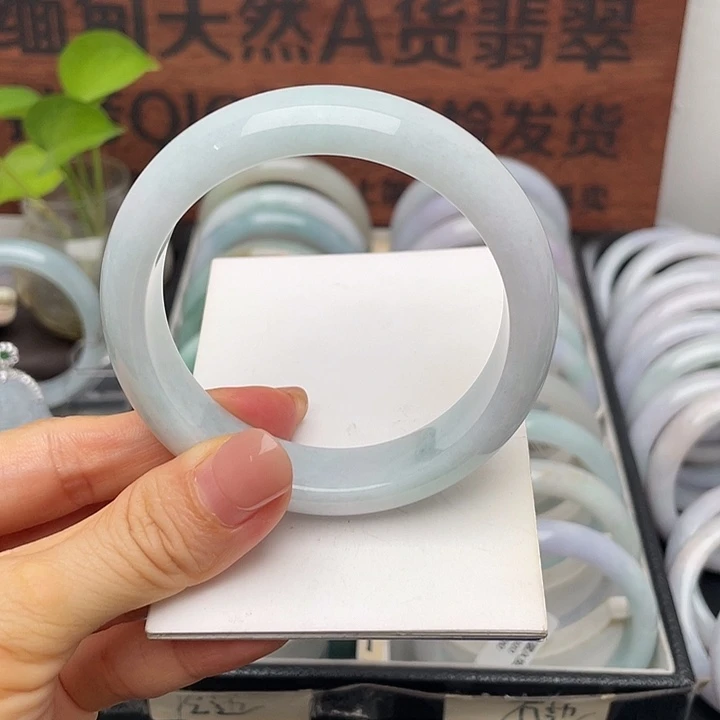 翡翠未镶嵌手镯57正圈
