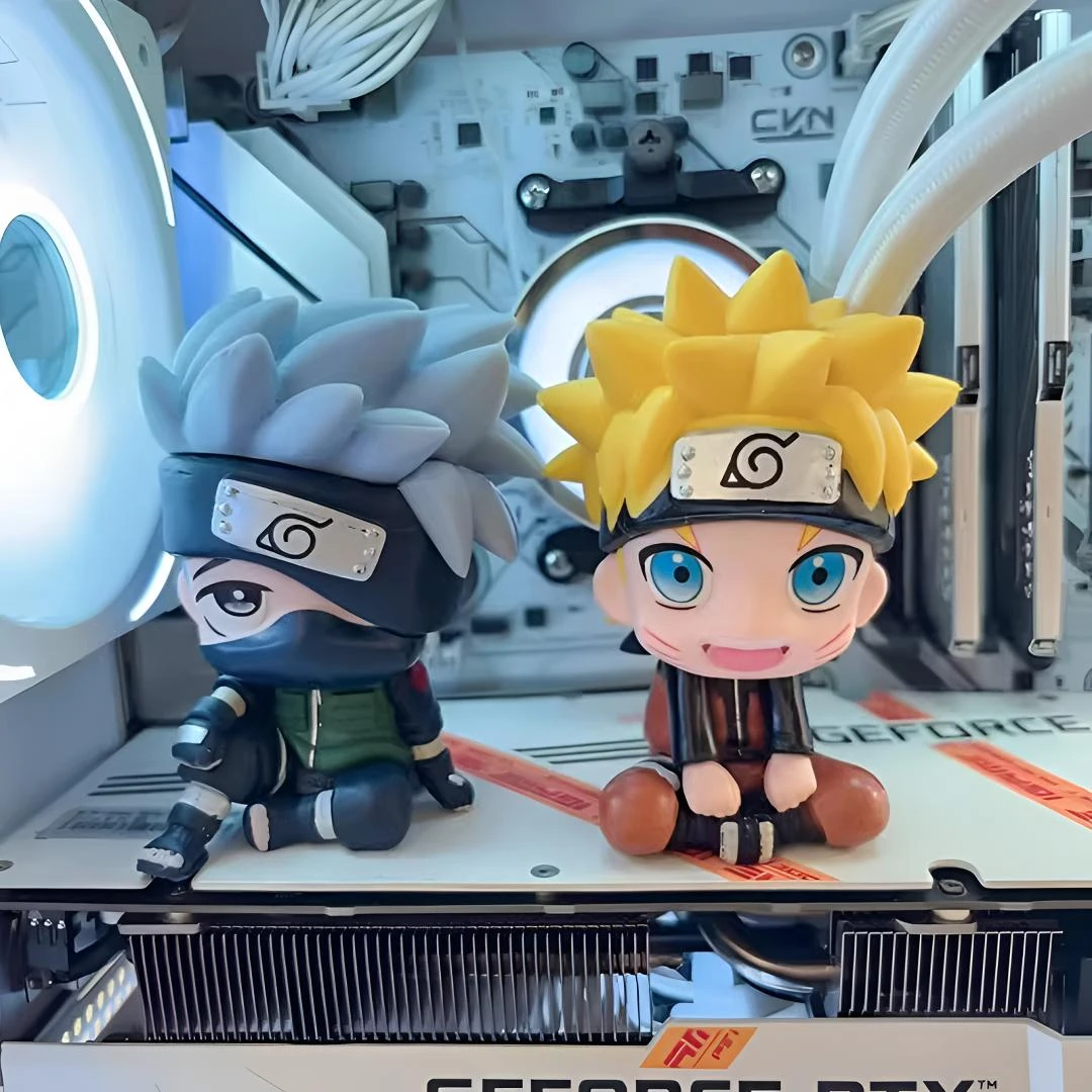 火影忍者鸣人卡卡西佐助机箱显卡动漫手办海景房桌面装饰模型摆件