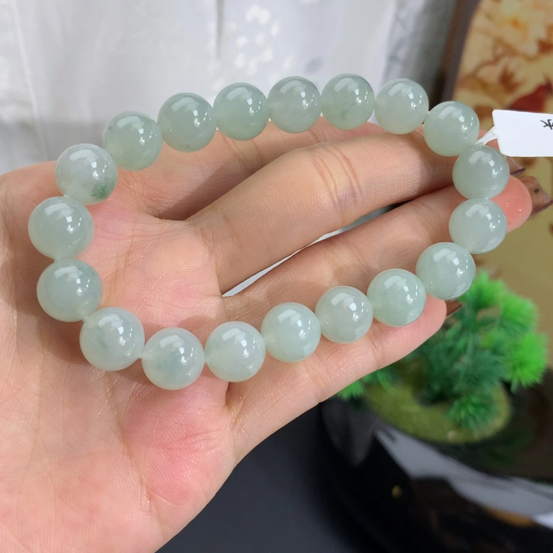 未镶嵌手串翡翠卡10冰胶晴飘花手串
