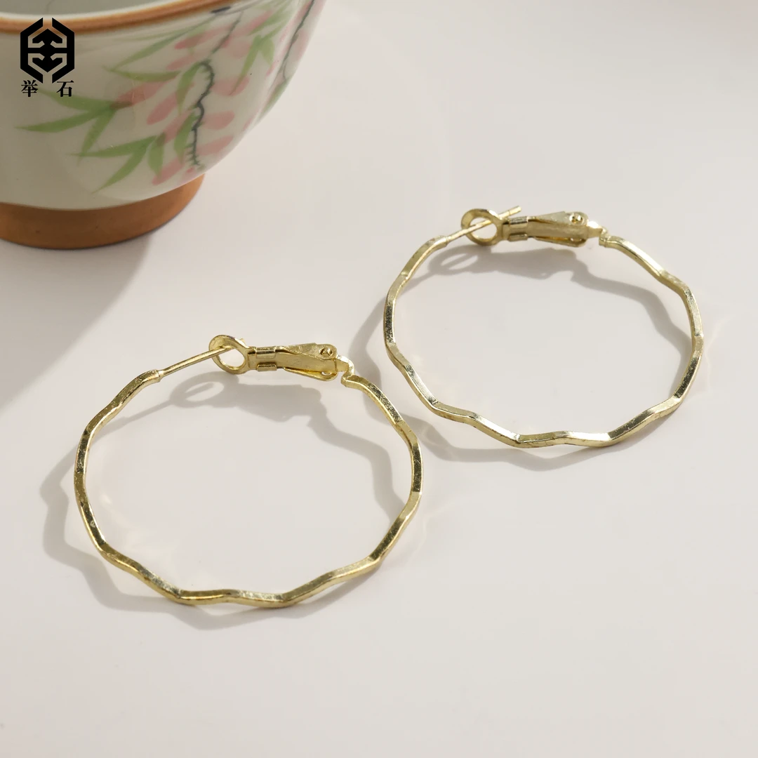925银银制品 【举石精选】X0928-4505-30个性耳饰（一对/多样性发）I