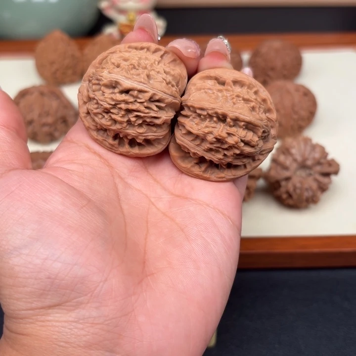 把件文玩核桃全品白狮子41