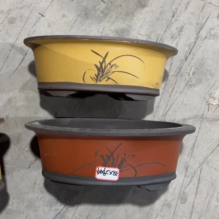 紫砂花盆    100-3。  各色