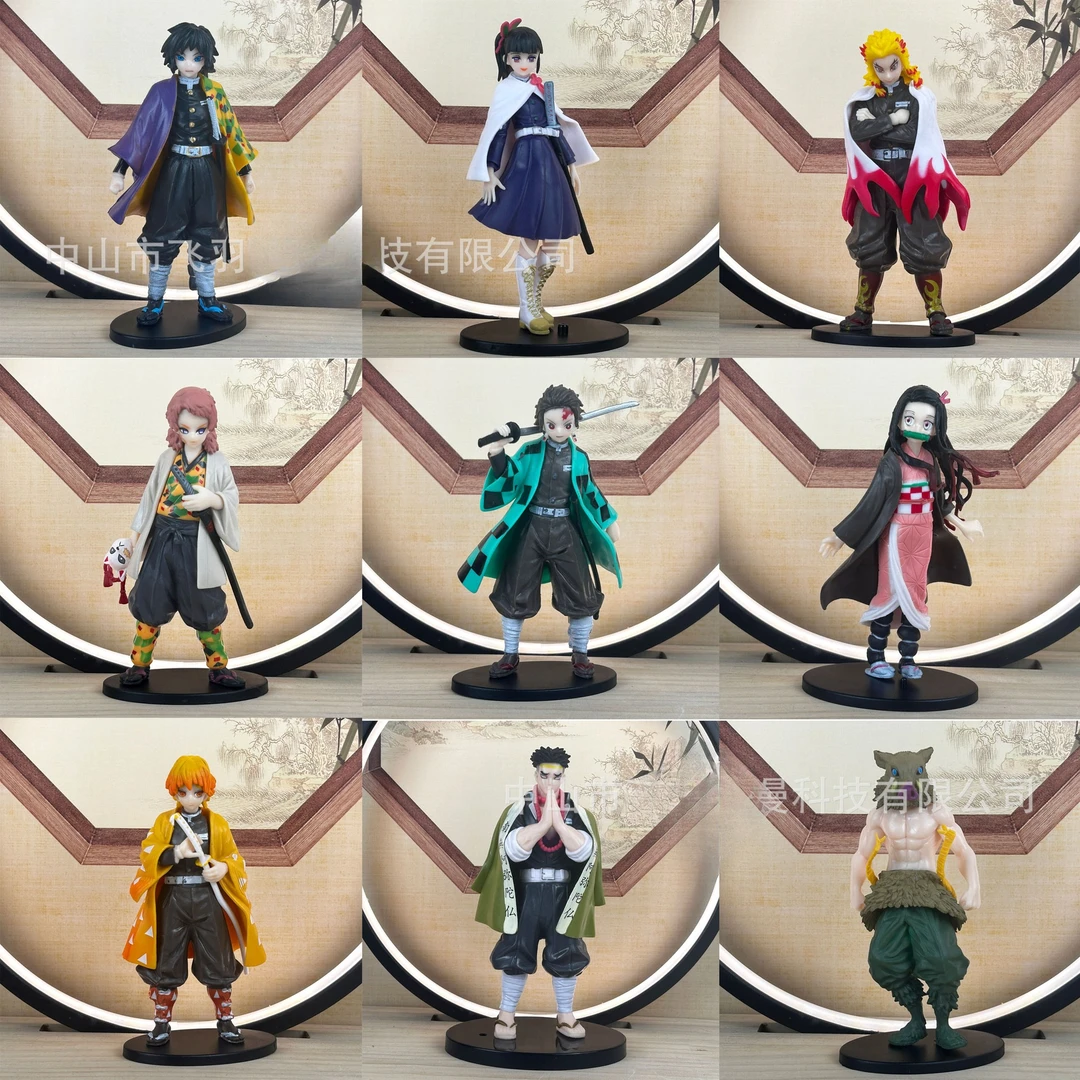 鬼灭之刃手办炭治郎祢豆子我妻忍富冈杏寿郎伊之助饭团摆件