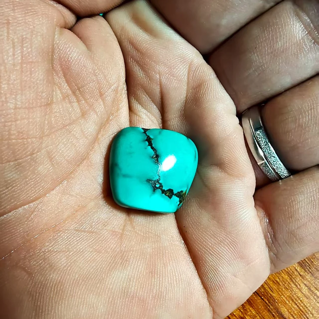 非金属大理石吊坠 精美的老藏松吊坠