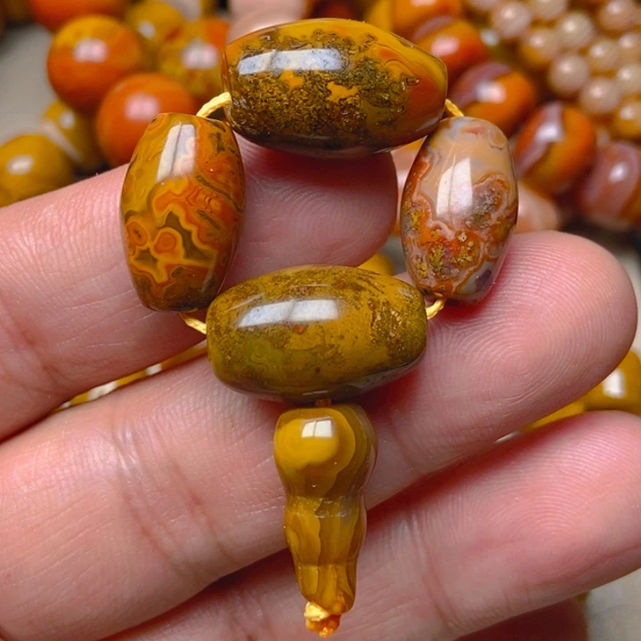 玛瑙/玉髓未镶嵌吊坠