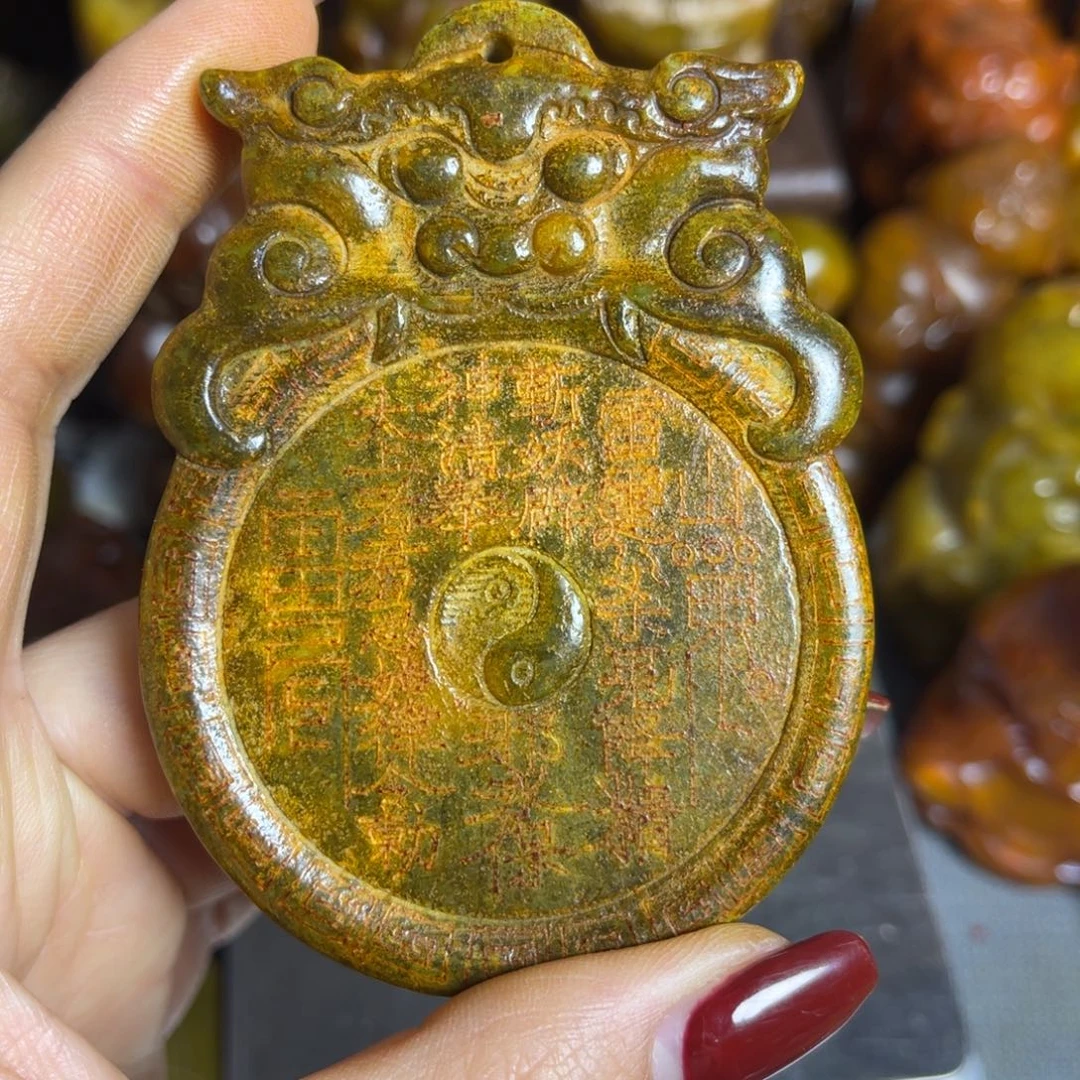 蛇纹石玉合金颈饰