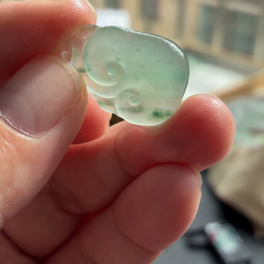 定制翡翠未镶嵌翡翠如意