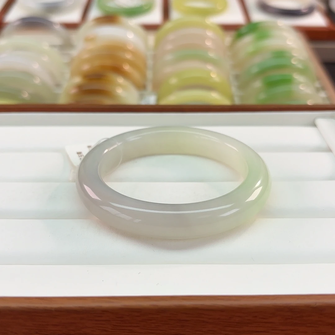 和田玉未镶嵌手镯【冰紫➕冰翠➕冰白】