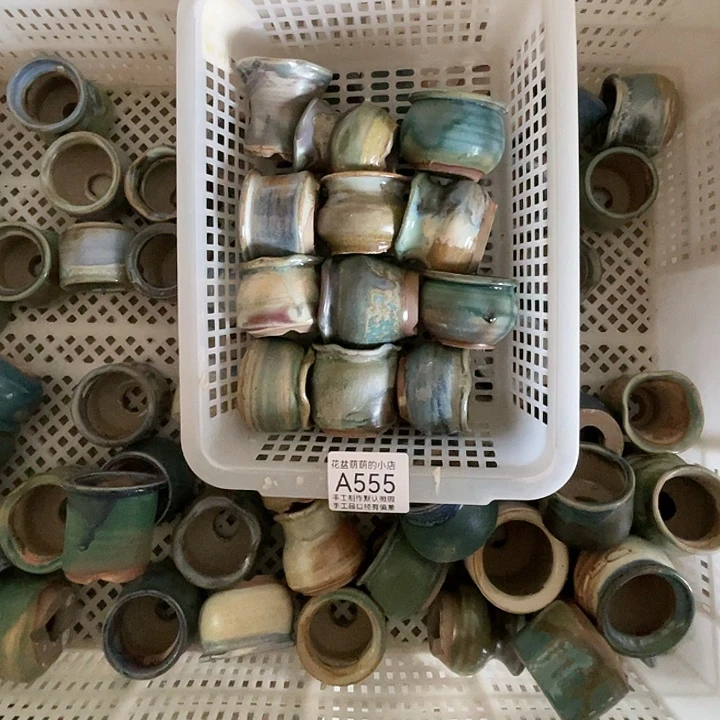 花****紫砂花盆555微瑕品口径3到4左右