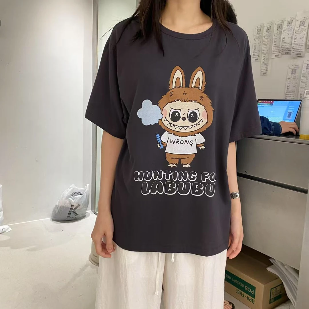 【A2在韩国】东大门PP女士圆领短袖T恤夏季百搭《NO退NO换》