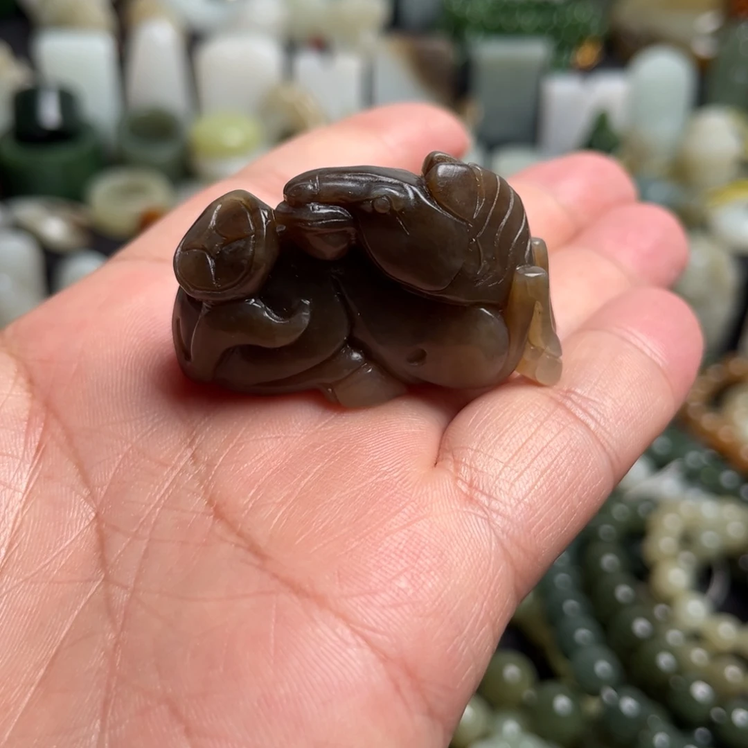 和田玉未镶嵌吊坠(不含链)