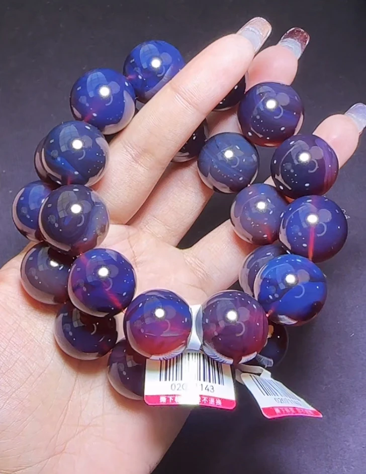 【齐福珠宝】XQ1142/18mm特级满血底玫瑰紫蜜单圈（多样性发其一）