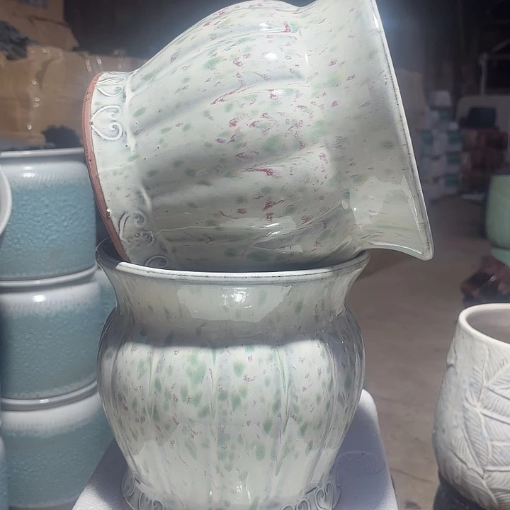 紫砂茶碗精品南瓜两个口径20高度20