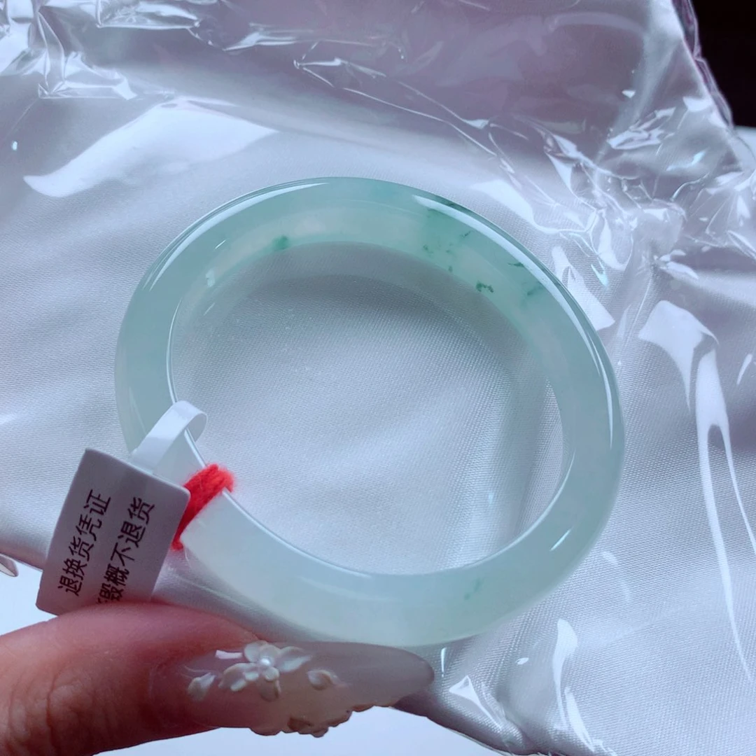 未镶嵌手镯翡翠天然缅甸翡翠A货手镯 贵妃82号