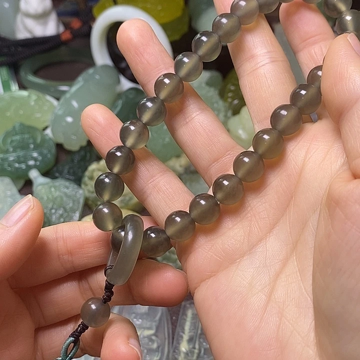 岫玉未镶嵌岫玉颈饰