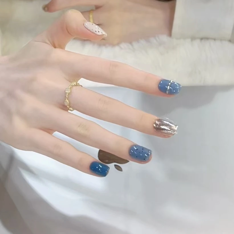 【莫兰迪】野世穿戴甲  初秋莫兰迪配色简约高级风美甲