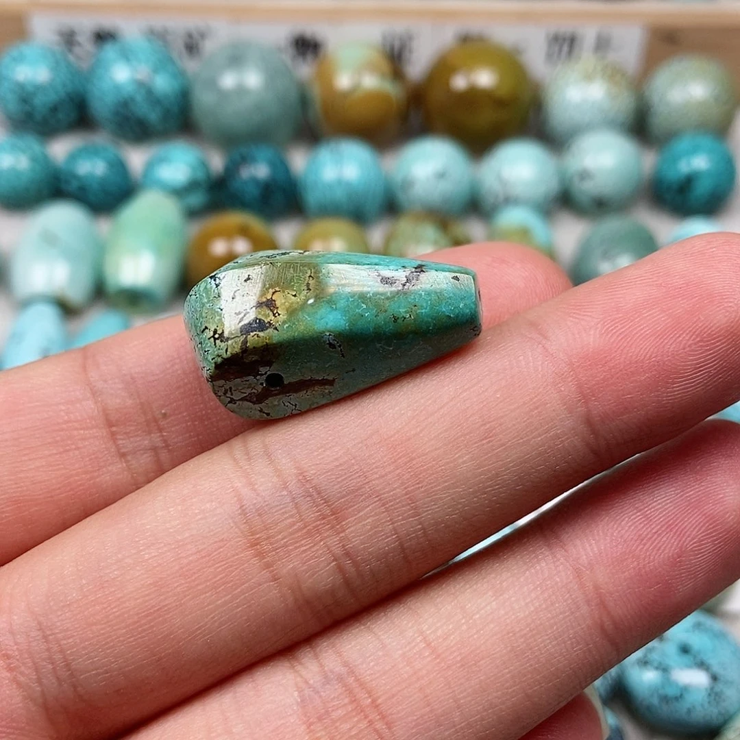 未镶嵌绿松石珠宝半成品大***人