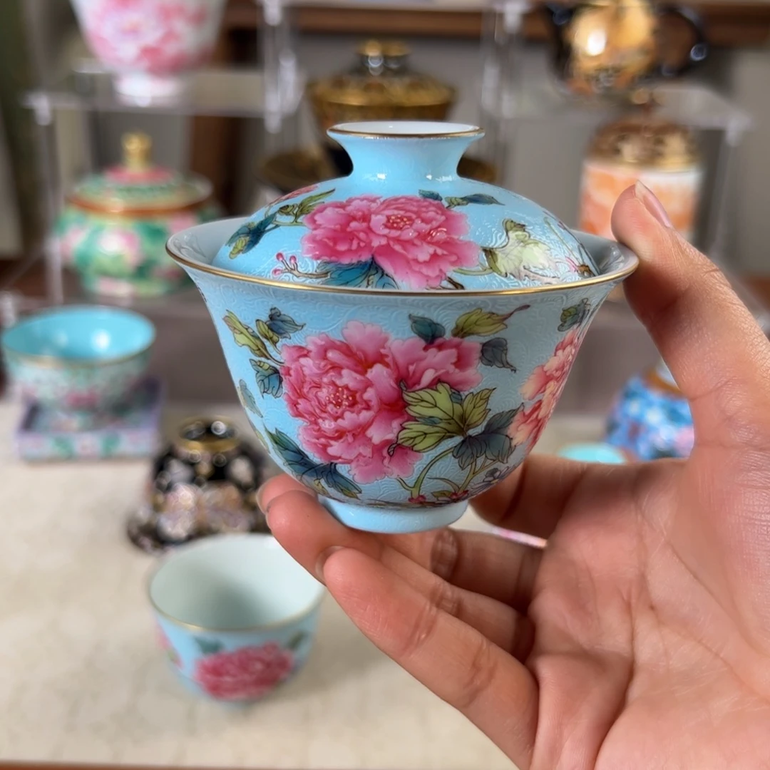 纯手工手绘 高端茶器