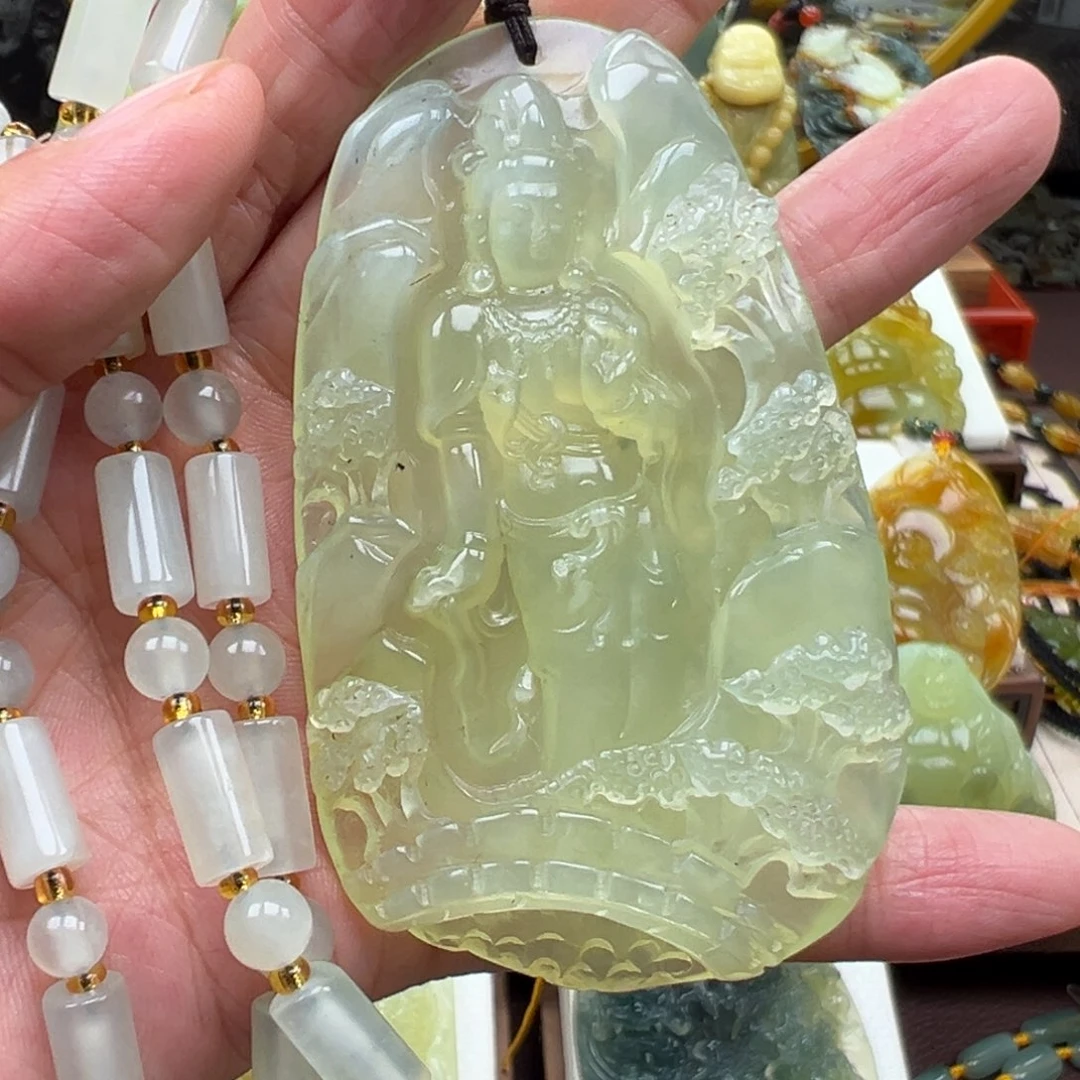 岫玉未镶嵌挂件挂件