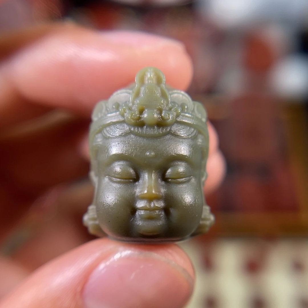 玛瑙/玉髓未镶嵌盐源料宝宝观音22*17.1