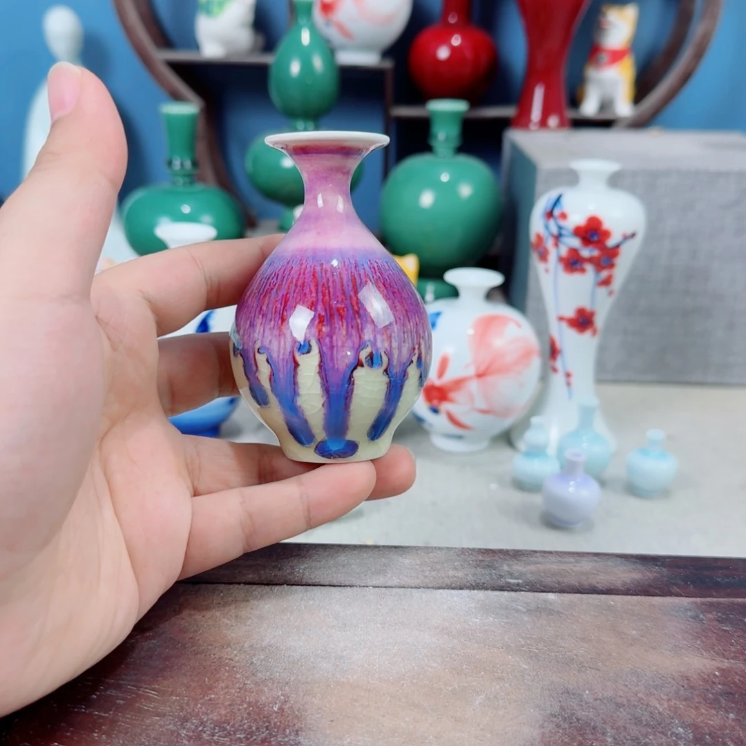 陶瓷手工小花器摆件