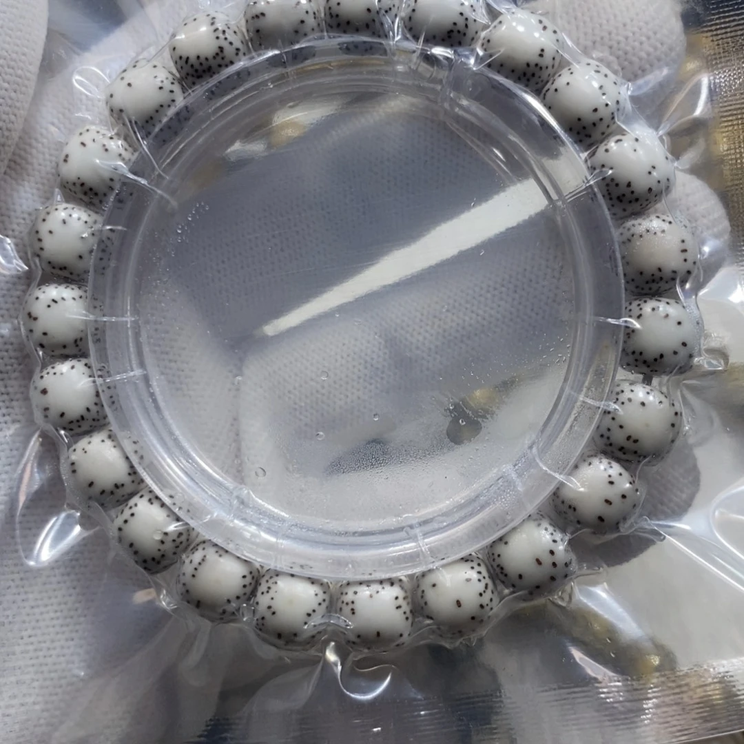 手串星月菩提原白10桶侧留白