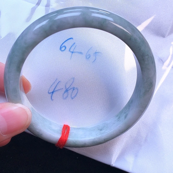 翡翠未镶嵌手镯6465