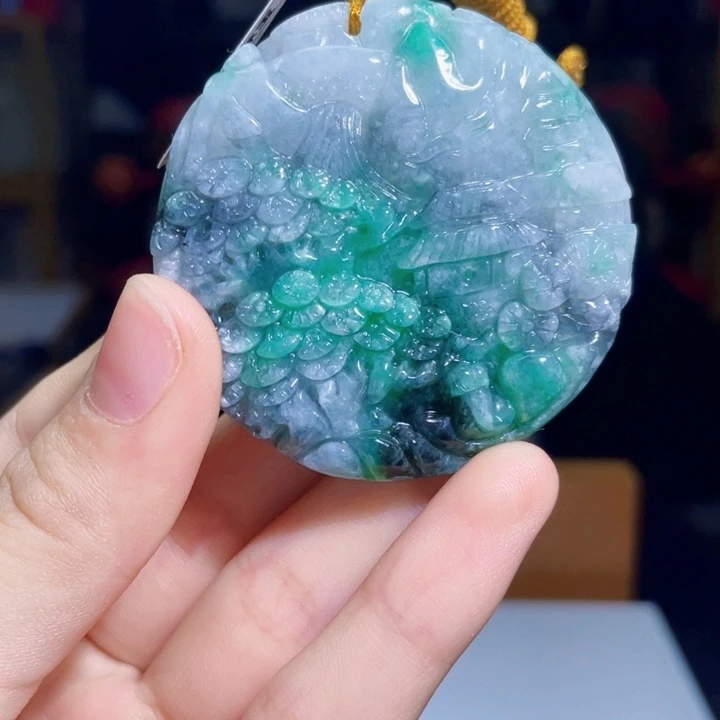 翡翠未镶嵌吊坠(不含链)A24