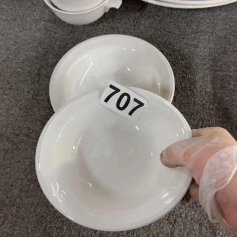 泥塑碗两只微瑕品