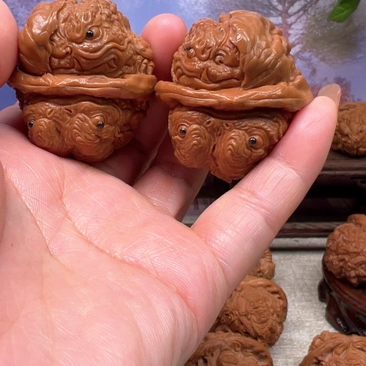 把件核桃蛤蟆头金蟾