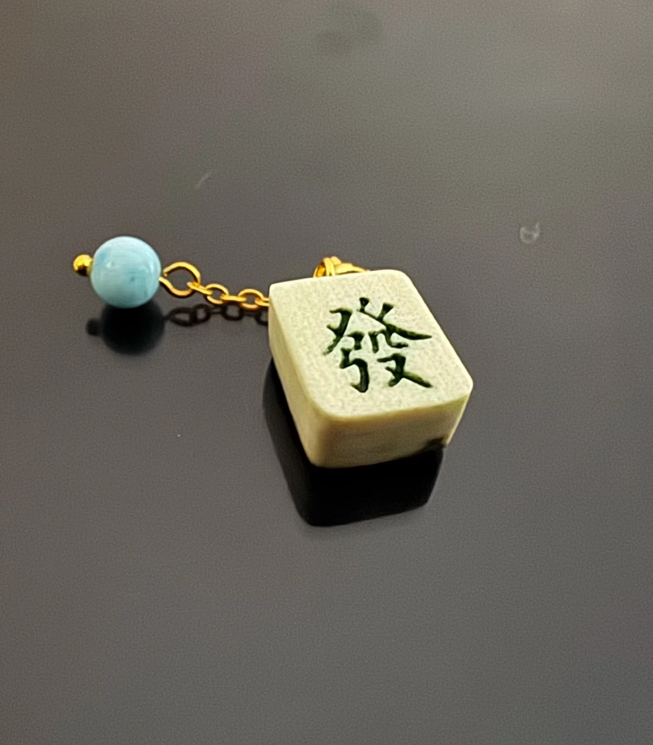 链子925银 925银猛犸 F46财财牙吊坠A