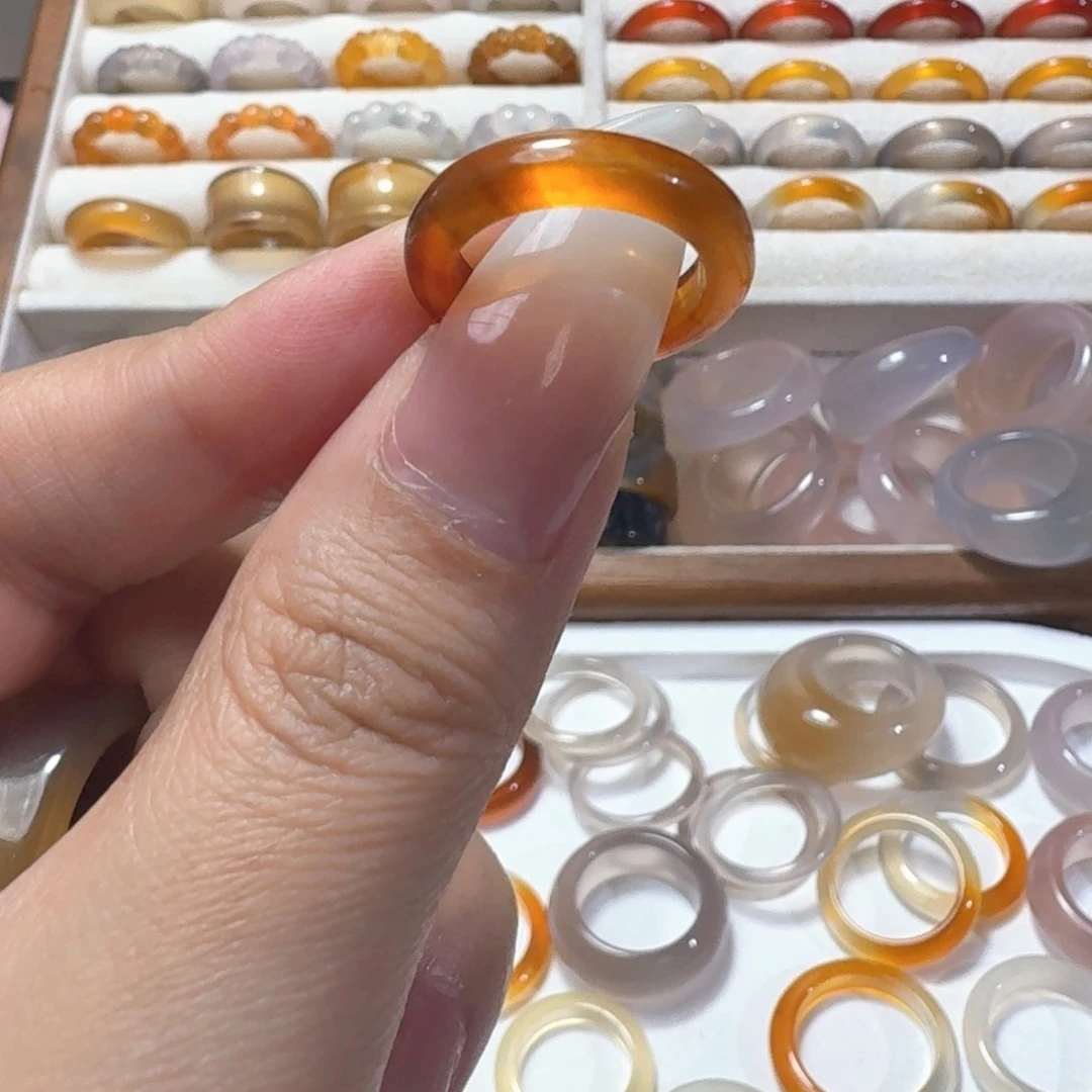 合金戒指玛瑙/玉髓216港9