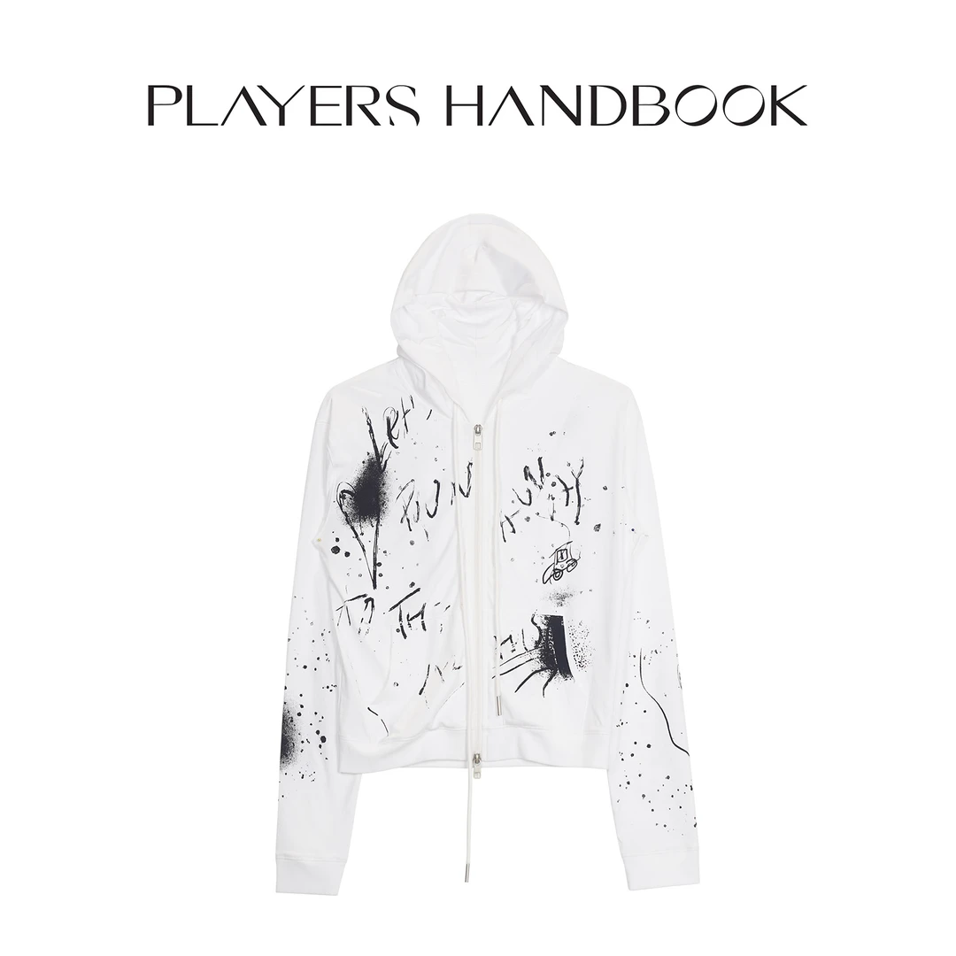 Players Handbook《花絮》街头潮流涂鸦时尚休闲连帽卫衣外套PH1986