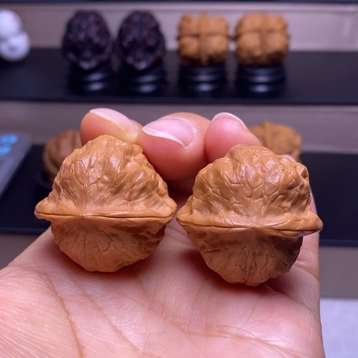 文玩核桃把件芭蕉扇15