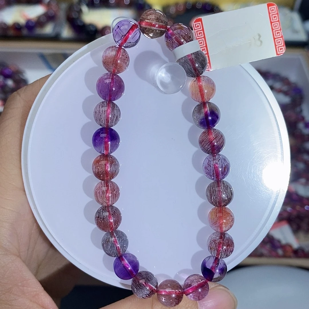 未镶嵌手链水晶8稀有色超七B698