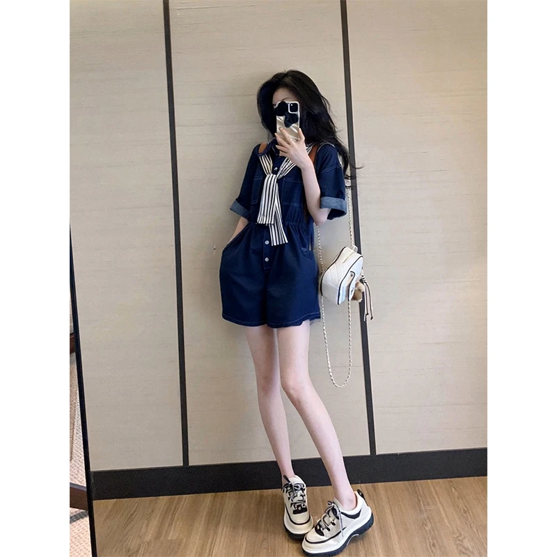 法式设计感披肩牛仔连衣裙2025新款女气质显瘦时尚休闲夏季巨好看