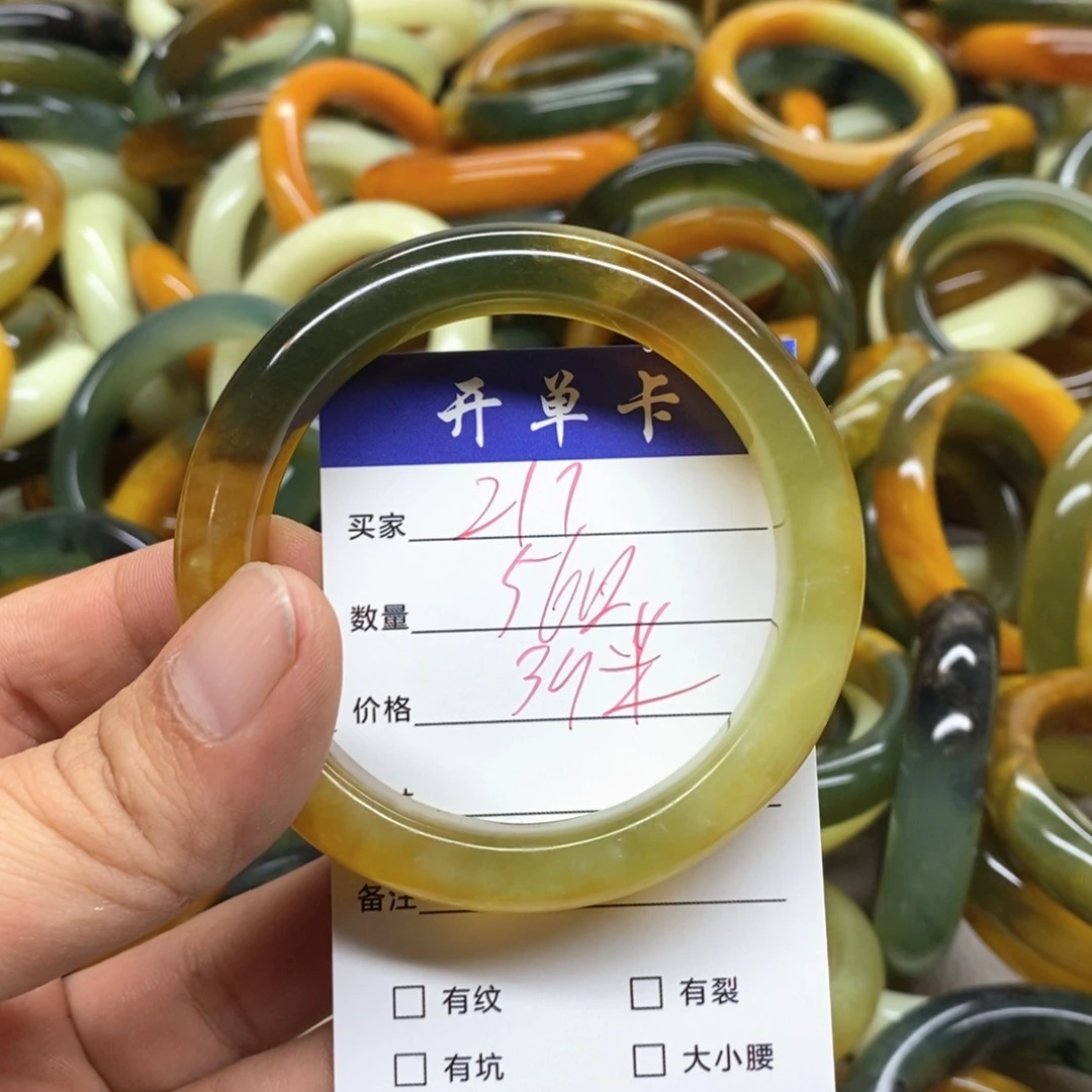 未镶嵌蛇纹石玉手镯
