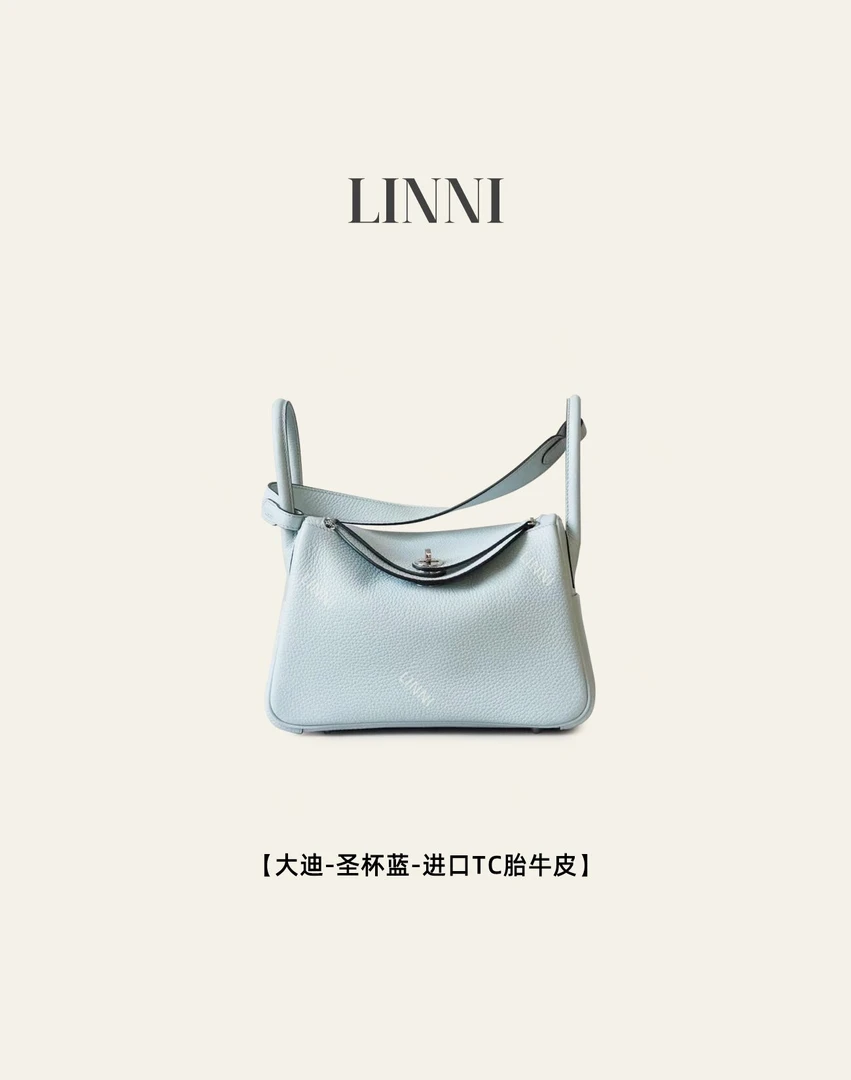 LINNI｜（大迪迪）进口TC胎牛皮全钢手工蜡线女包