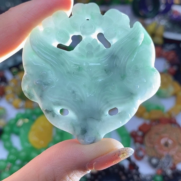 翡翠未镶嵌颈饰项链40