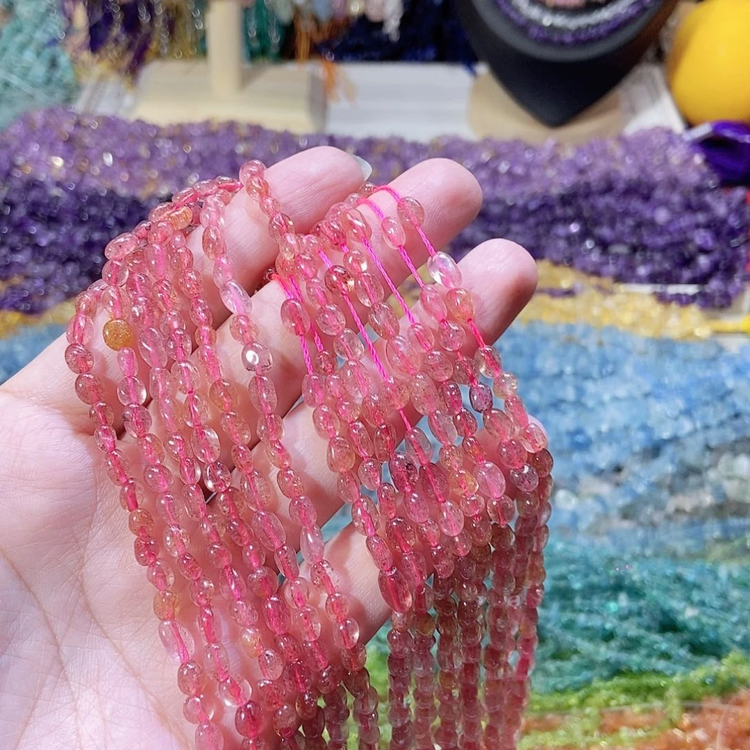 未镶嵌珠宝半成品水晶随行草莓晶