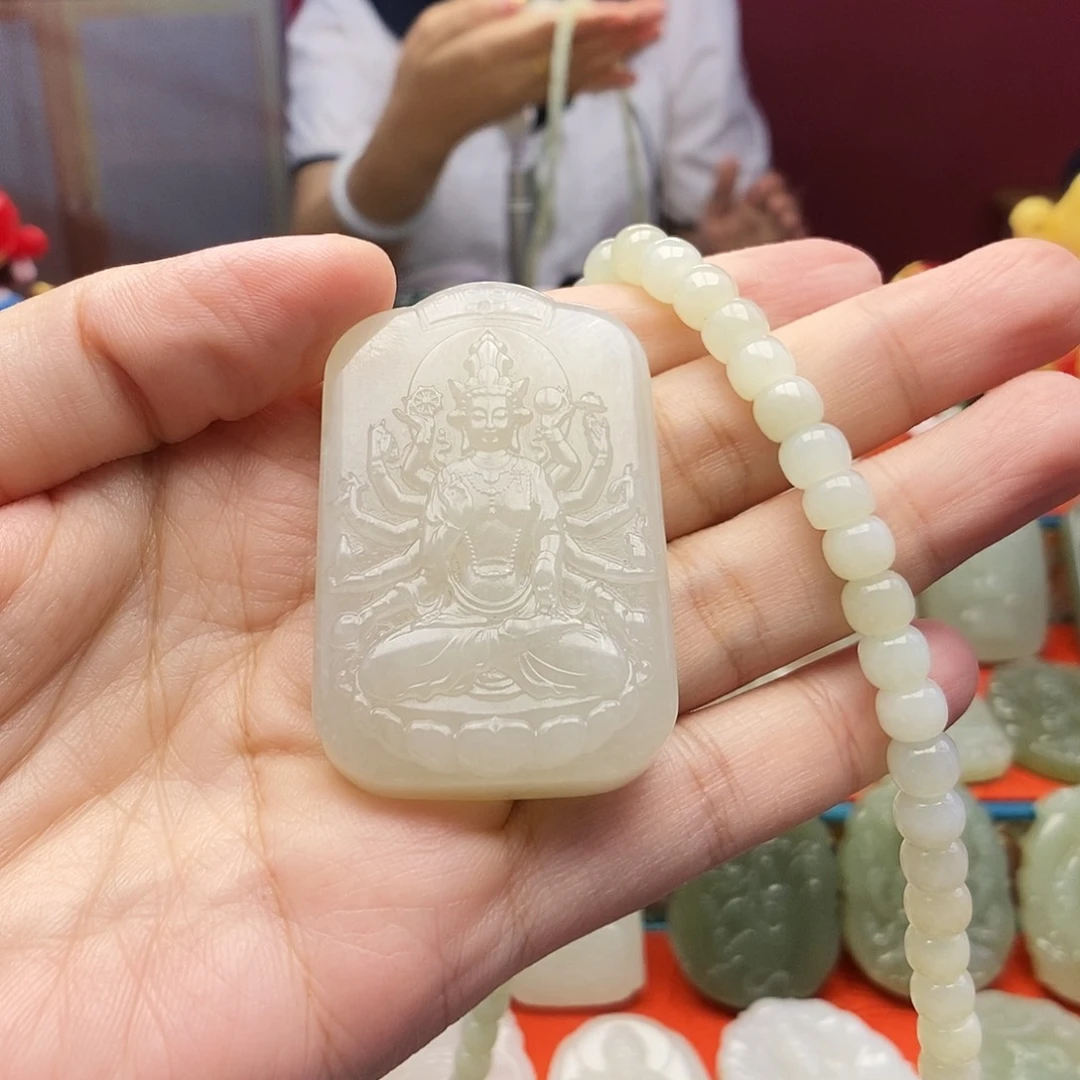 颈饰未镶嵌和田玉꧁****