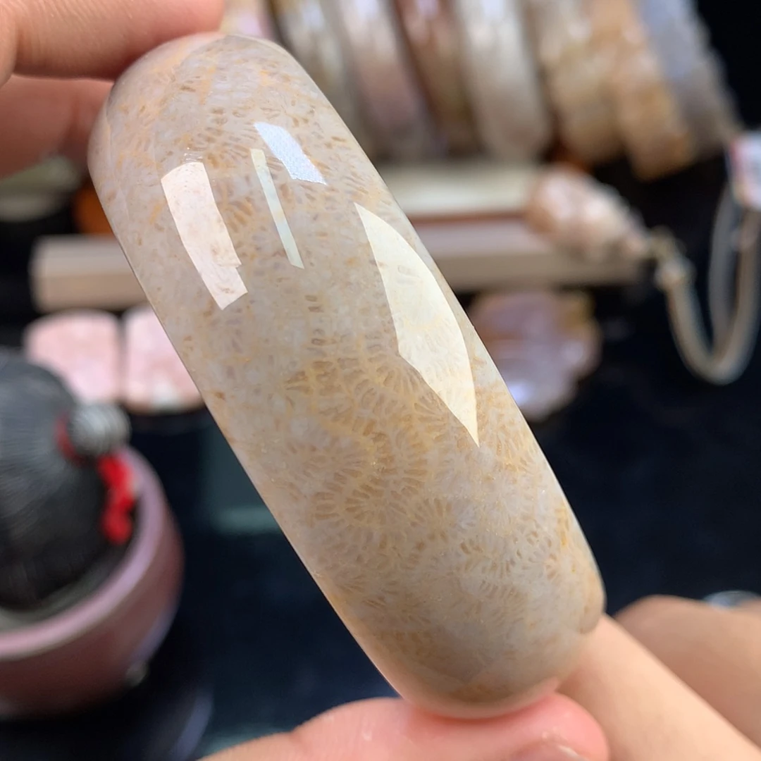 【闪购商品】硅化珊瑚（珊瑚玉）未镶嵌颈饰18号59.4圈