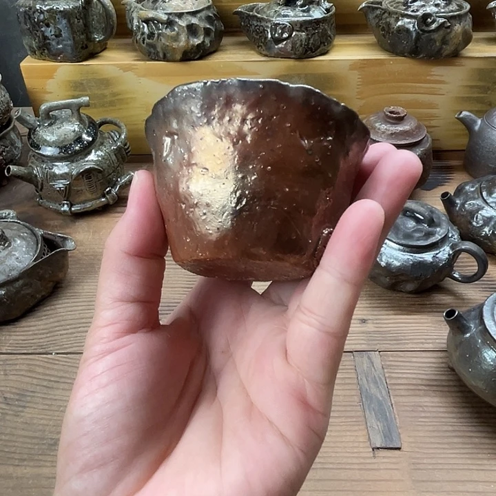 瓷片柴烧茶壶福利茶壶