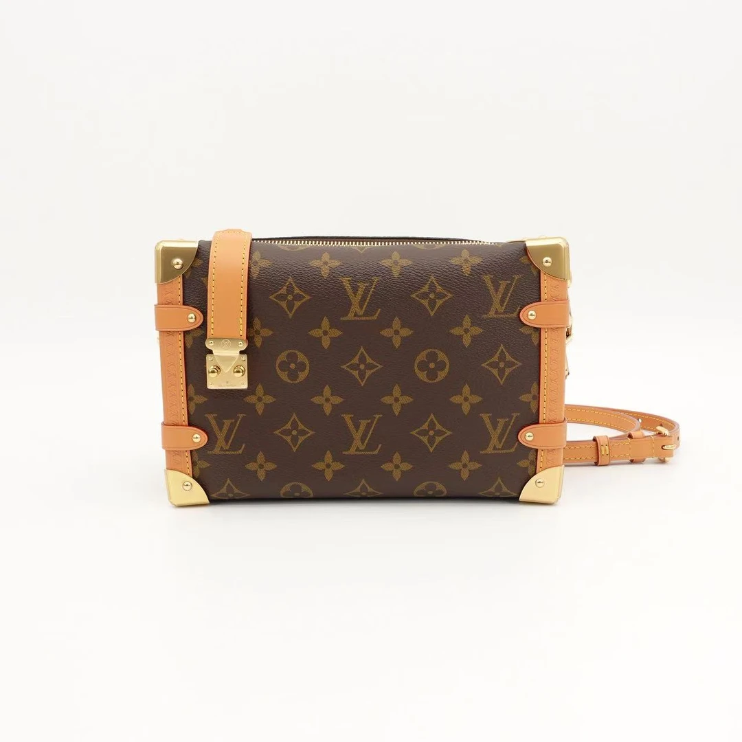 95新 LouisVuitton/路易威登 side trunk软盒子中号老花/17784787