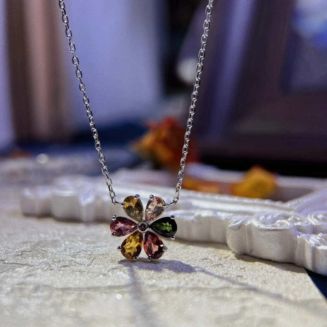 JSBXX0882-碧玺项链（单颗约：35分）