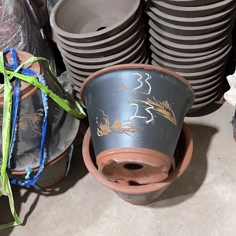 紫砂花盆大盆一只