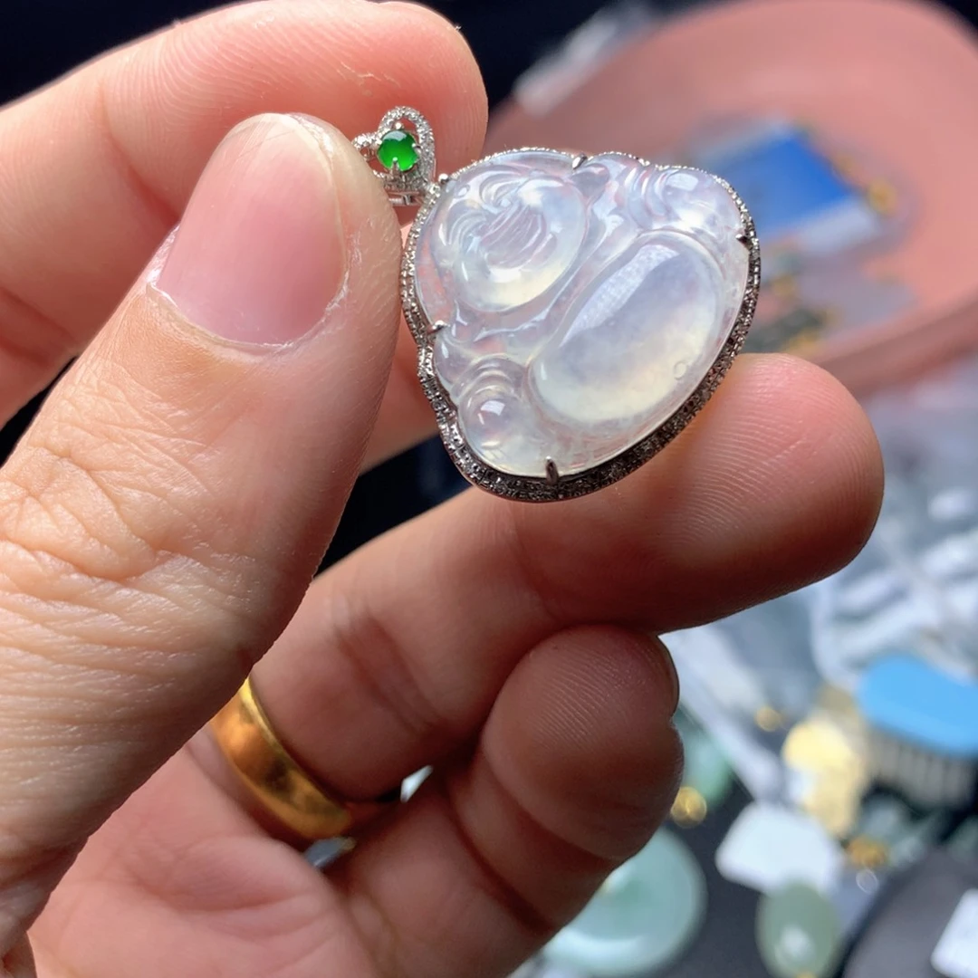 【闪购商品】翡翠颈饰18K金镶嵌翡翠