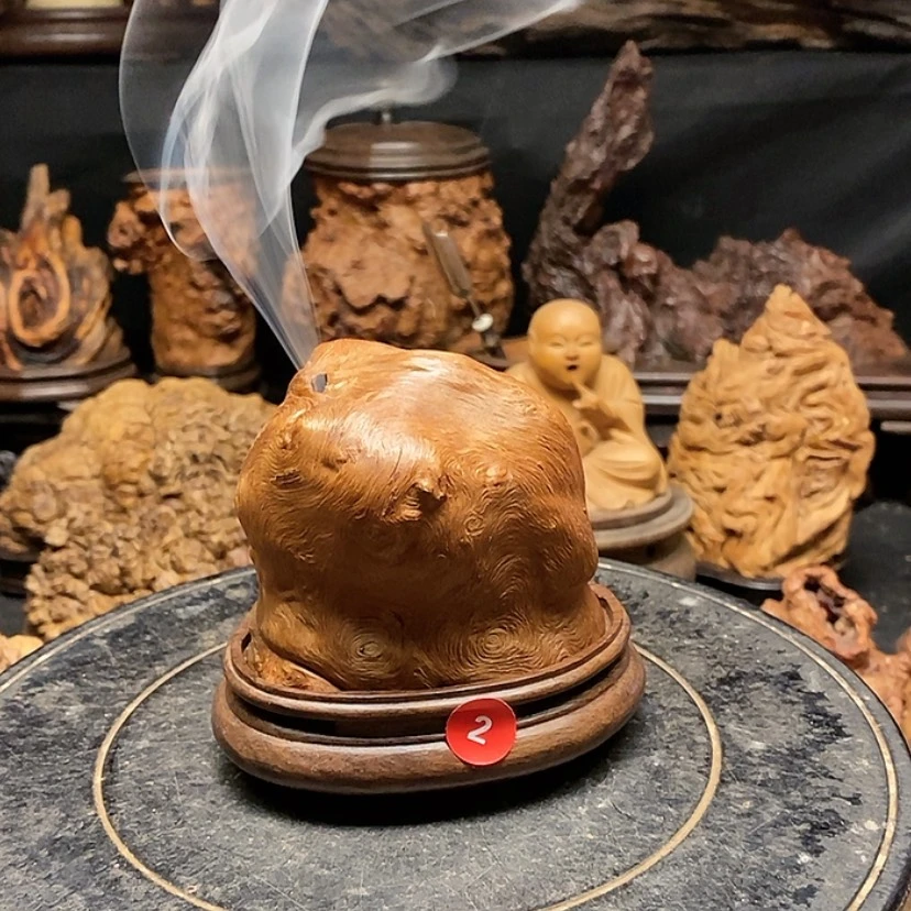 【闪购商品】2号荔枝木香炉工艺